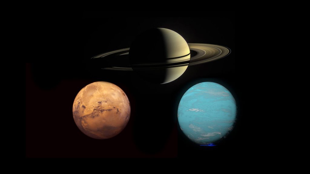 article Mars opposite Saturn and square Uranus