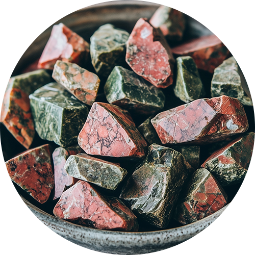 Crystal Icon Unakite