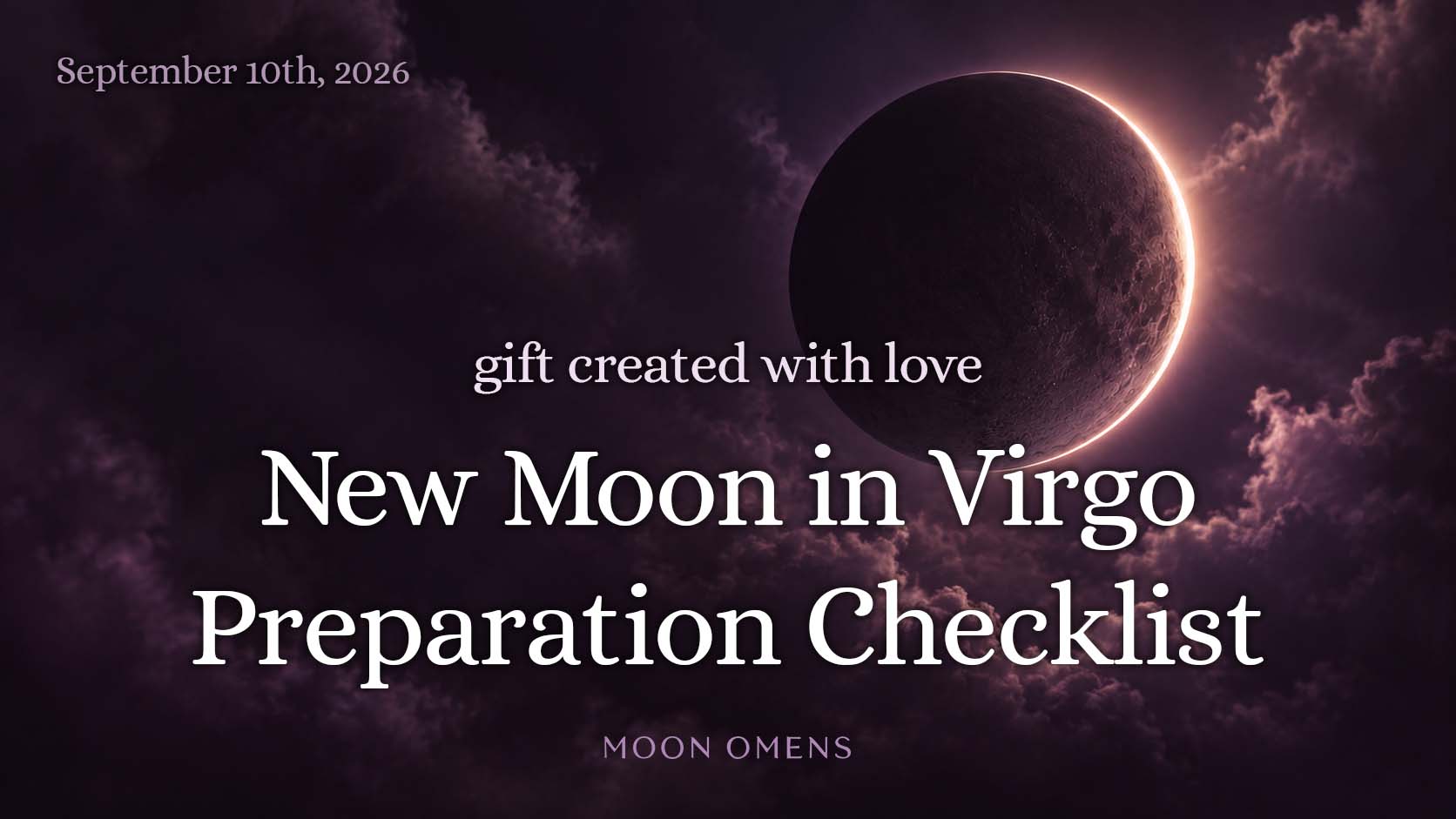 New moon preparation checklist